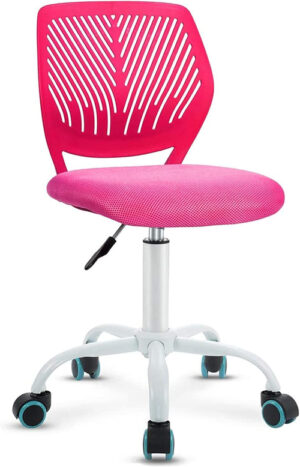 Kids Desk Chair, Adjustable Children Study Chair, Swivel Chair Armless