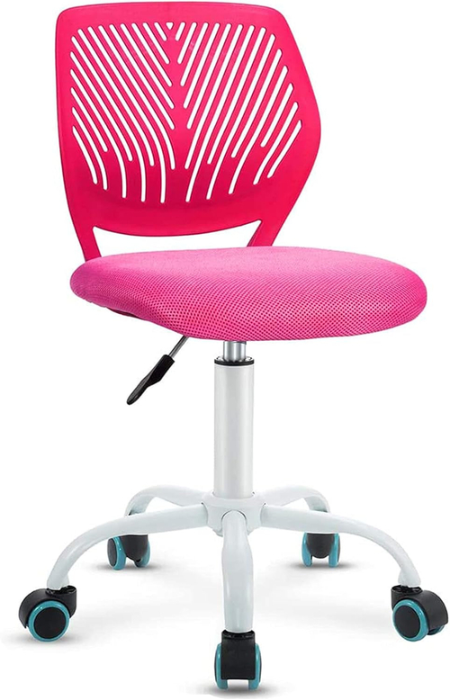 Kids Desk Chair, Adjustable Children Study Chair, Swivel Chair Armless