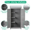 Outdoor Wooden Storage Shed with Metal Top