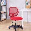 Kids Adjustable Mesh Low-Back Swivel Study Desk Chair with Footrest,