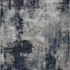 Campsall Gray&Blue Abstract Area Rug