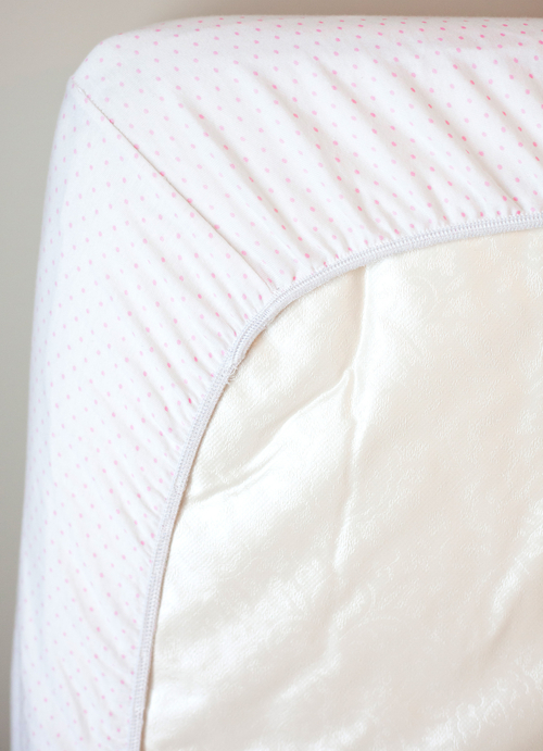 SheetWorld Fitted Youth Bed Sheet - 100% Cotton Jersey - Pink Pindot,