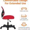 Kids Adjustable Mesh Low-Back Swivel Study Desk Chair with Footrest,