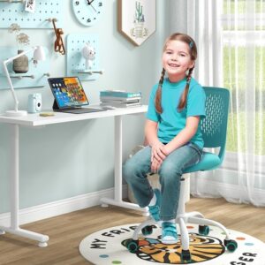 Kids Desk Chair, Adjustable Children Study Chair, Swivel Chair Armless