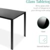 5-Piece Kitchen Dining Table Set for Dining Room