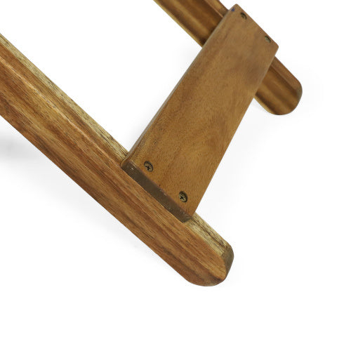 Folding Acacia Wood Outdoor Side Table