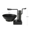 2 In 1 Shaving Holder Set Alloy Shaving Stand Soap Bowl