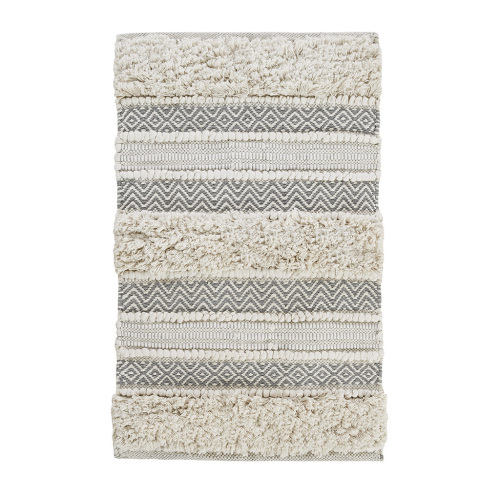 976ac9b1-d9f3-49dc-83da-4779b6e6bcec.jpg Woven Texture Stripe Bath Rug (Grey, 20" x 32")