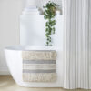 b90315d1-39b6-4ef7-a569-5c5c1d2cdc32.jpg Woven Texture Stripe Bath Rug (Grey, 20" x 32")